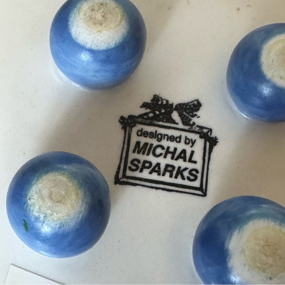 Lot Of 2 Michal Sparks Footed Candle Dishes With Birdhouse Design - Picture 7 of 8